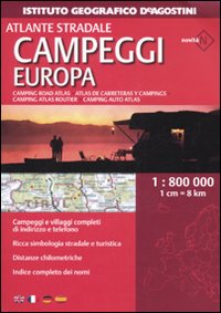 Atlante stradale campeggi d'Europa 1:800.000