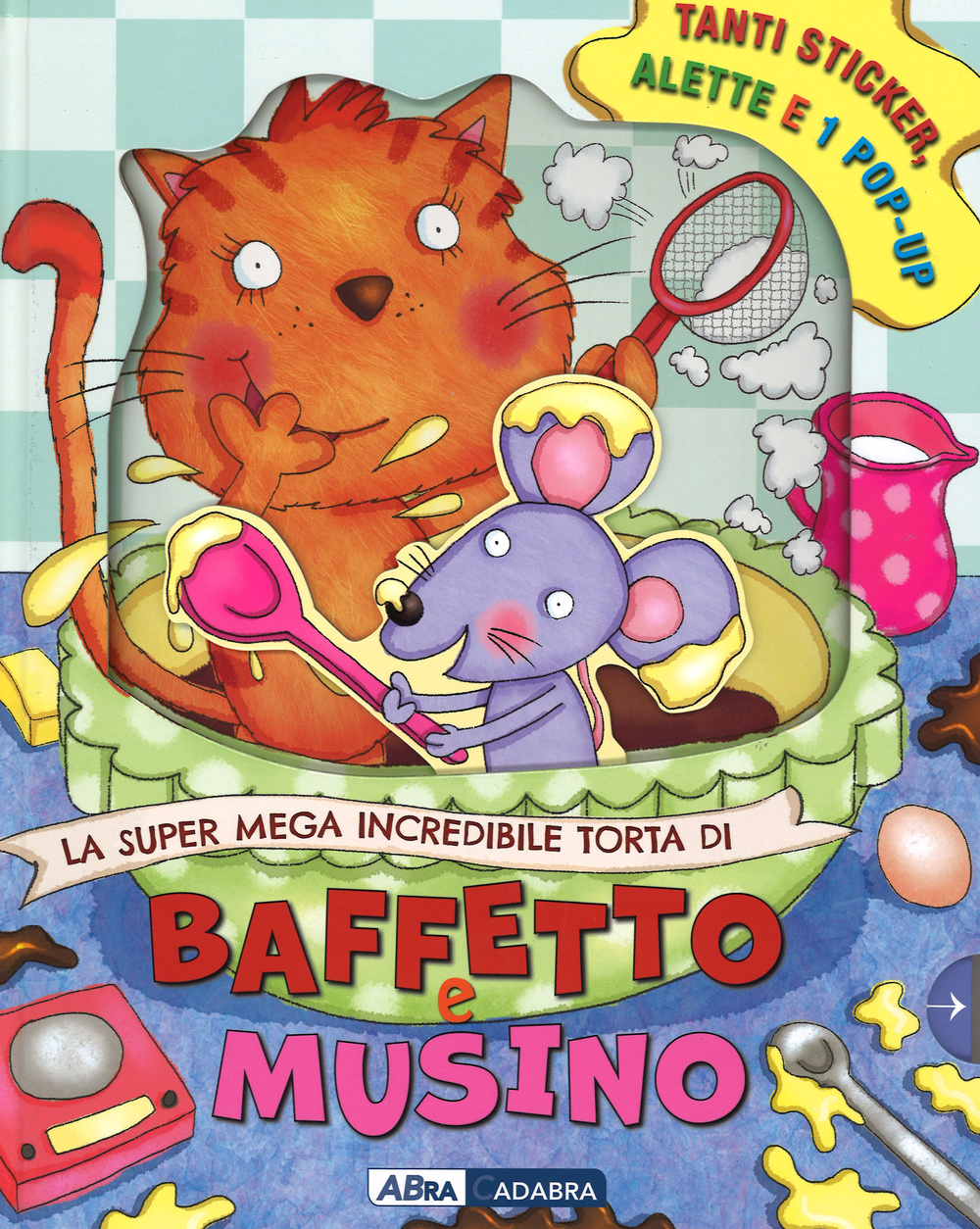 La super mega incredibile torta di Baffetto e Musino. Con adesivi