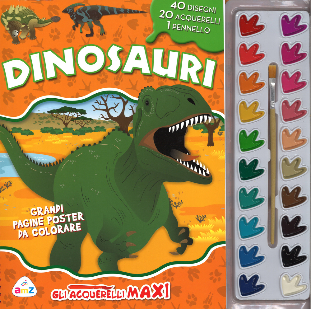 Dinosauri. Gli acquerelli maxi