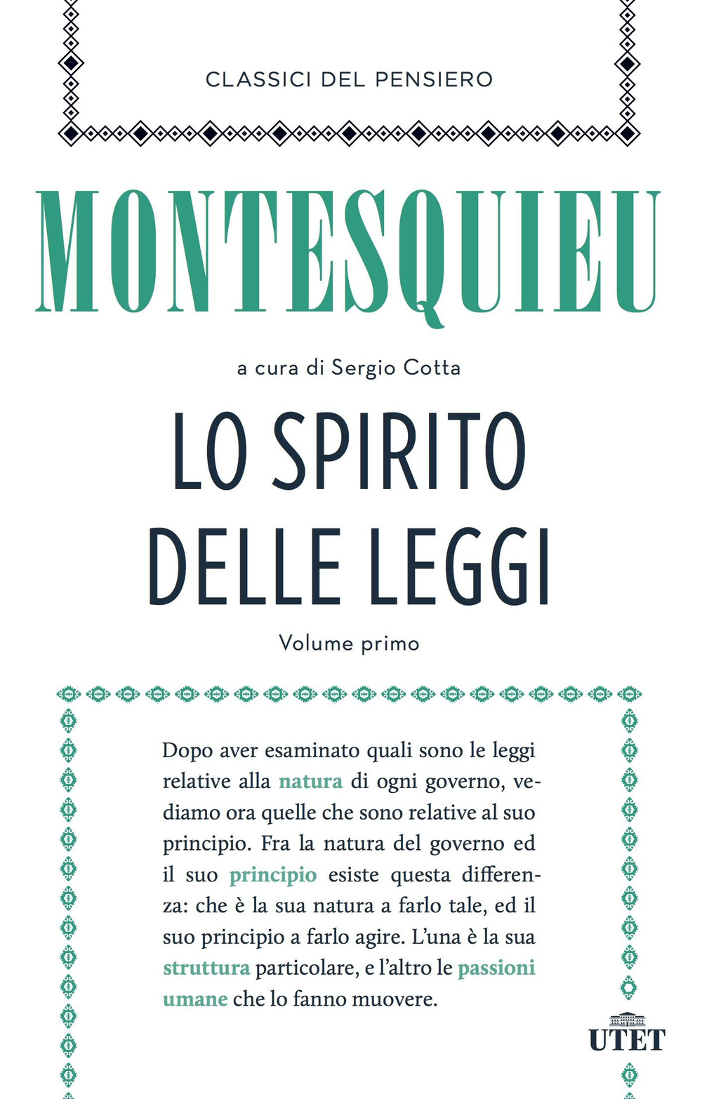 Lo spirito delle leggi. Vol. 1