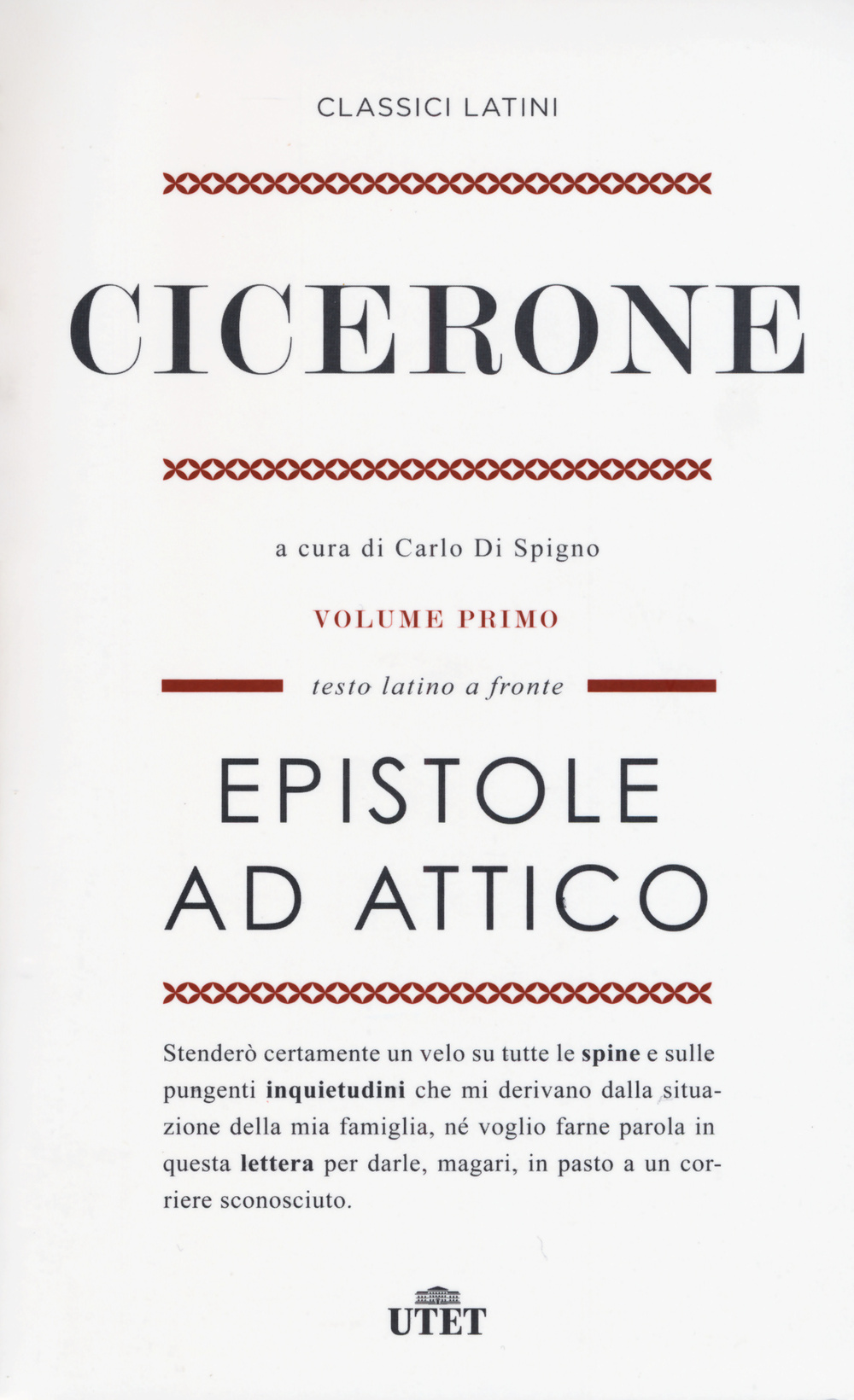 Epistole ad Attico. Testo latino a fronte. Vol. 1