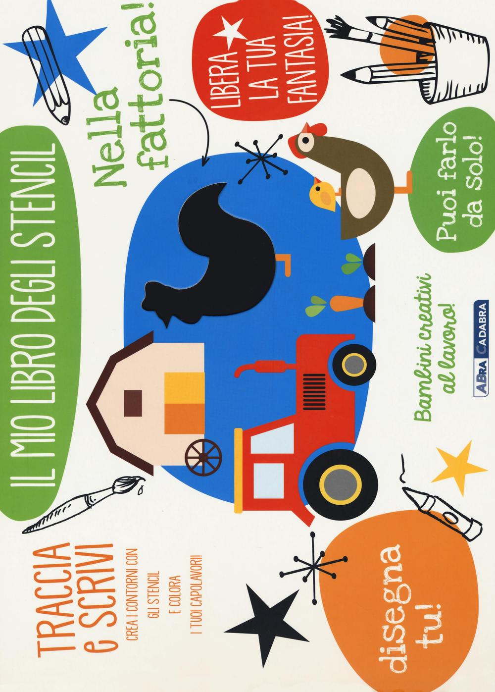 Nella fattoria! Il mio libro degli stencil