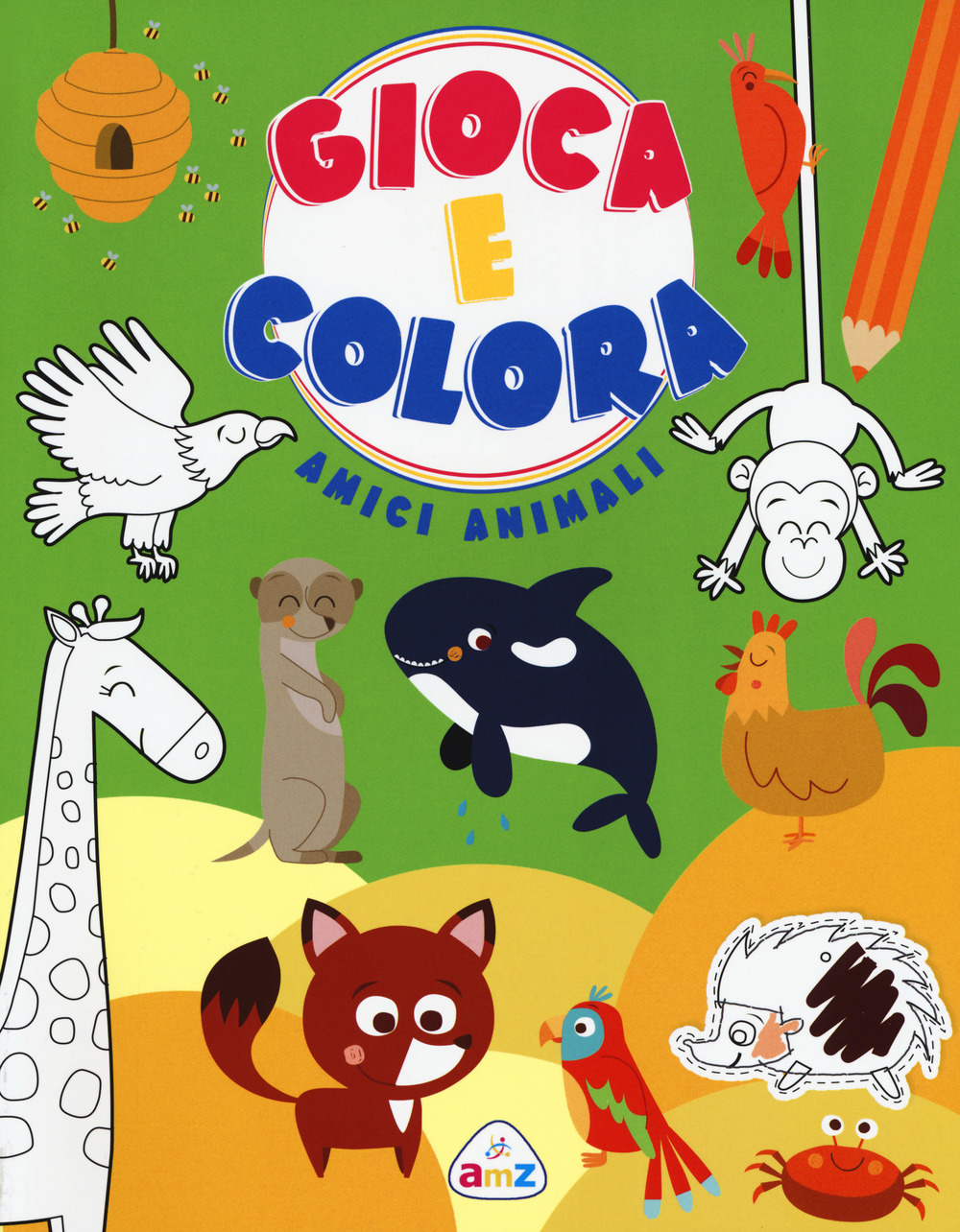 Amici animali. Gioca e colora
