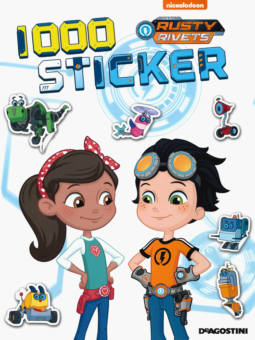 1000 sticker. Rusty Rivets. Con adesivi