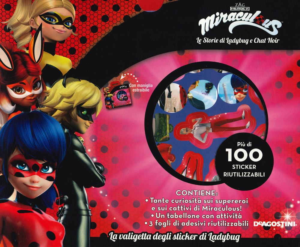 La valigetta degli sticker di Ladybug. Miraculous. Le storie di Ladybug e Chat Noir. Con adesivi