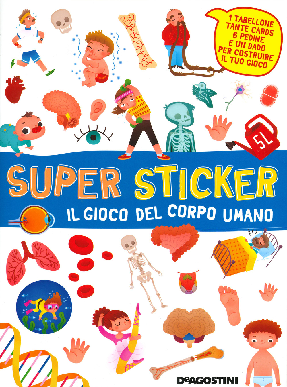 Il gioco del corpo umano. Super sticker. Con adesivi