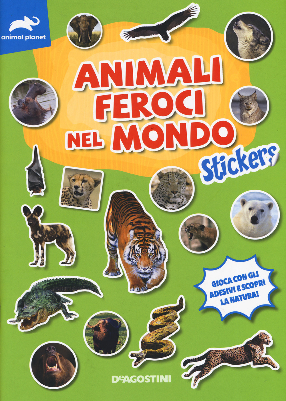 Animali feroci nel mondo. Stickers