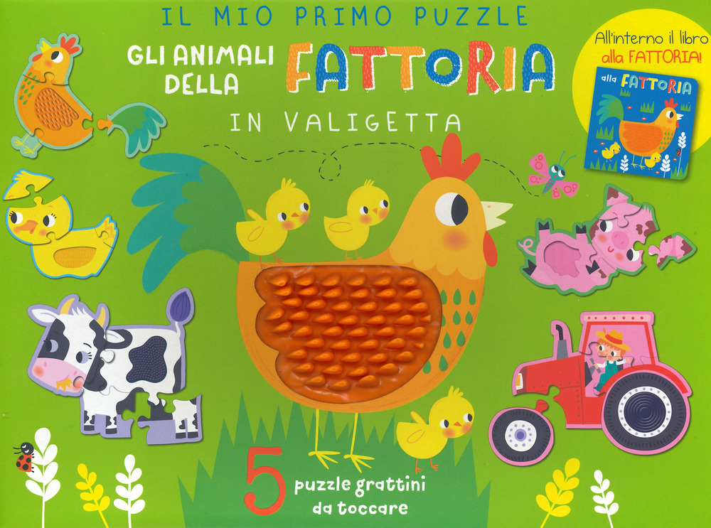 Gli animali della fattoria in valigetta