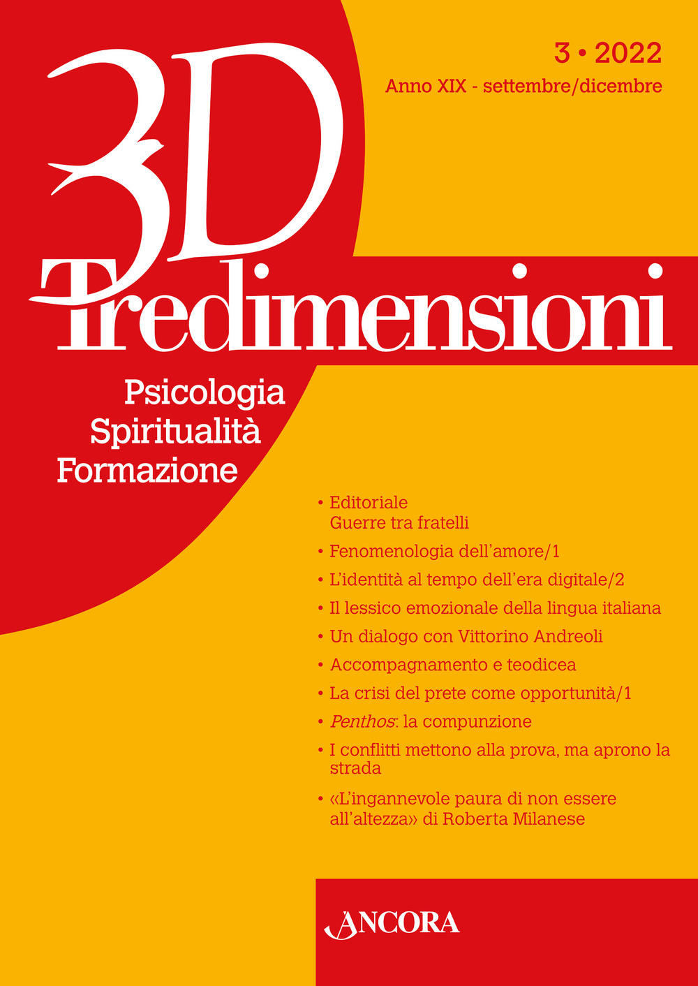 Tredimensioni. Psicologia, spiritualità, formazione. Vol. 3