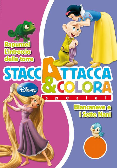 Biancaneve-Rapunzel. Staccattacca e colora special. Con adesivi