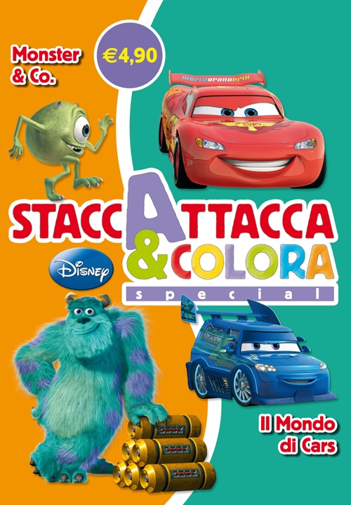 Monster & Co-Il mondo di Cars. Staccattacca e colora special. Con ade sivi