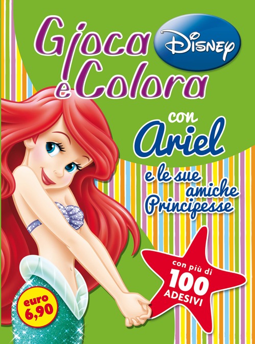 Gioca e colora con Ariel e altre principesse