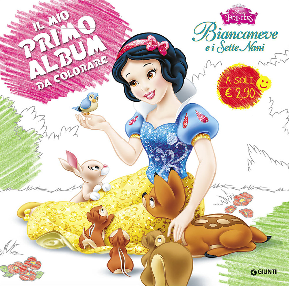 Biancaneve e i sette nani. Il mio primo album da colorare. Disney princess