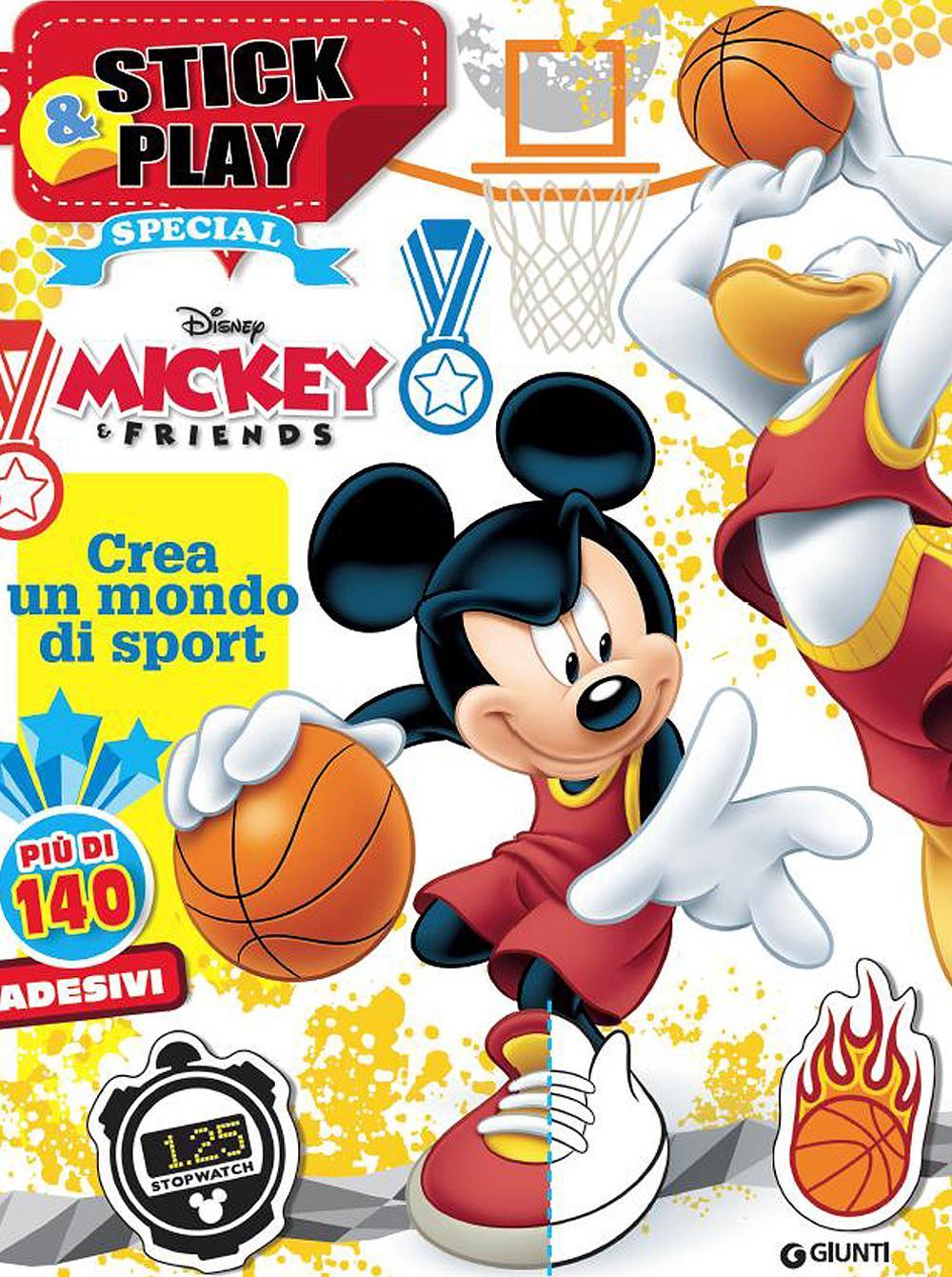 Topolino. Crea un mondo di sport. Mickey&friends. Stick & play special. Con adesivi