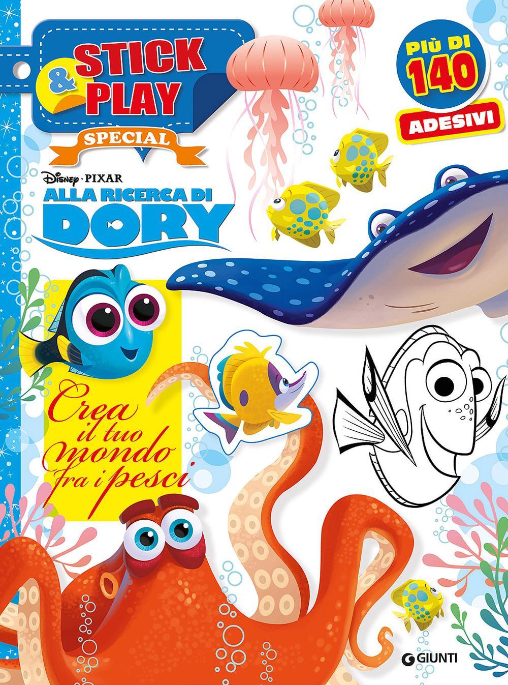 Crea il tuo mondo fra i pesci. Alla ricerca di Dory. Stick & play special