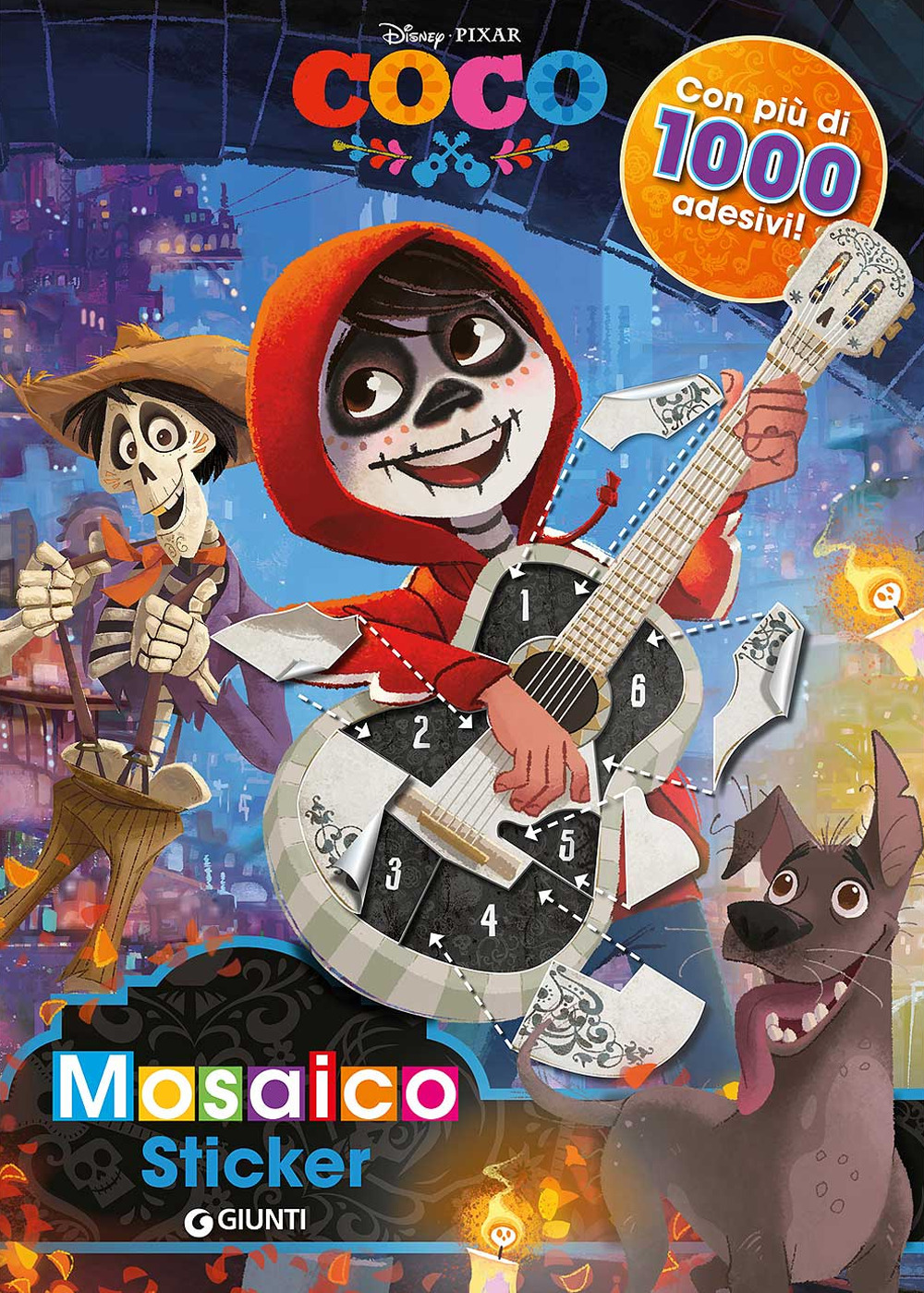 Coco. Mosaico sticker. Con adesivi