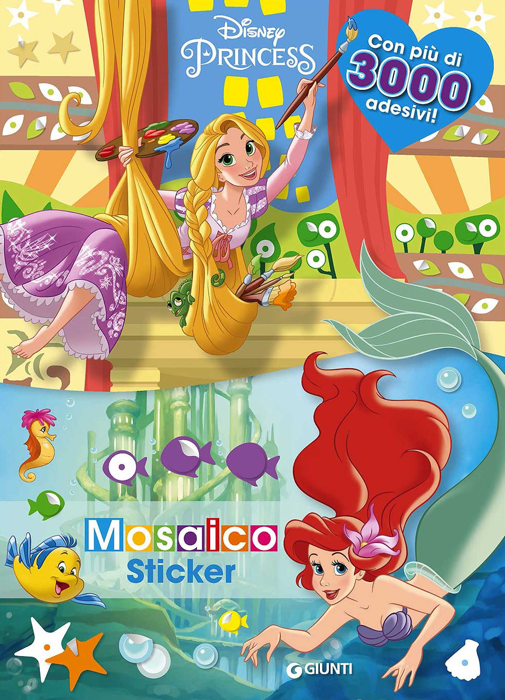 Principesse. Mosaico sticker. Con adesivi