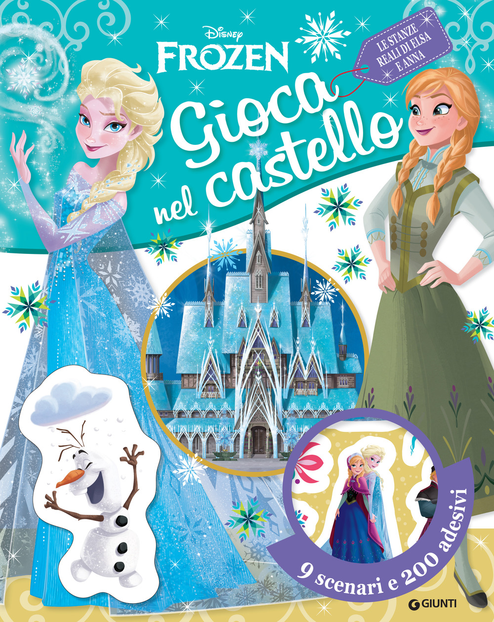 Gioca nel castello. Frozen. Con adesivi