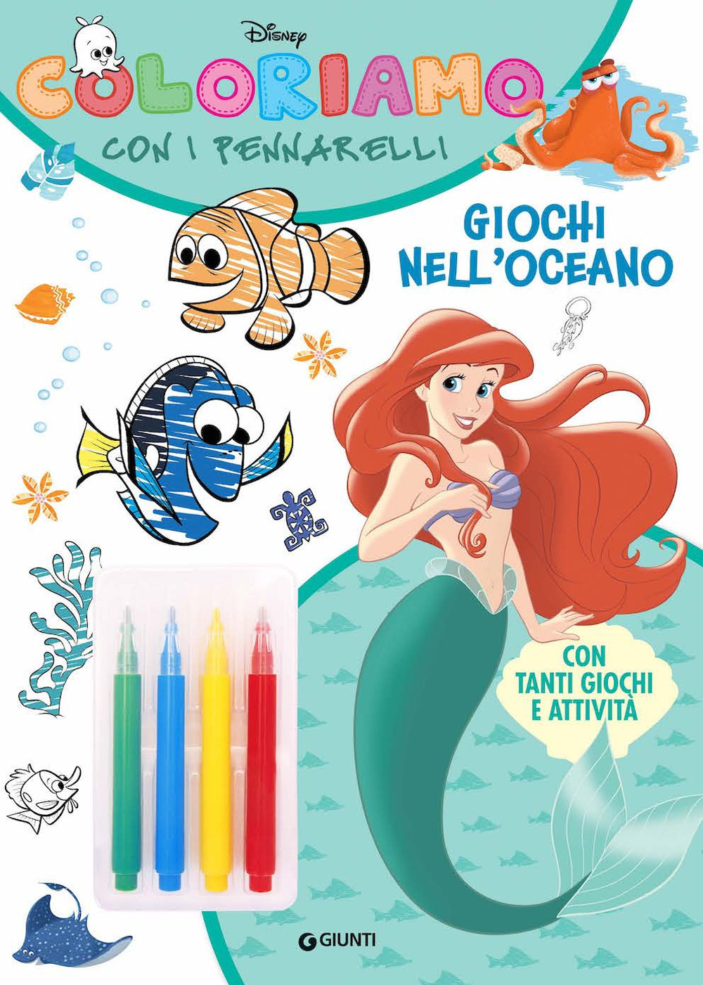 Giochi nell'oceano. Coloriamo con i pennarelli. Super album