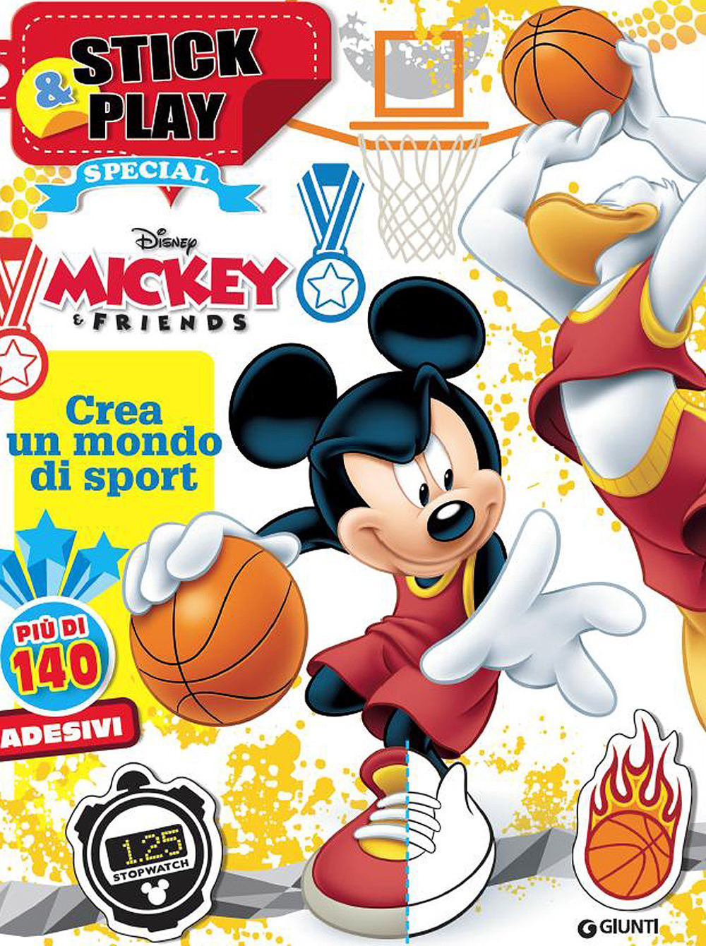 Mickey & friends. Crea un mondo di sport. Stick & play. Con adesivi