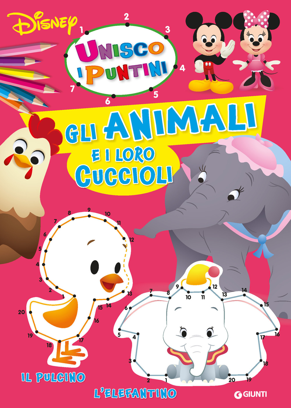 Gli animali e i loro cuccioli. Unisco i puntini