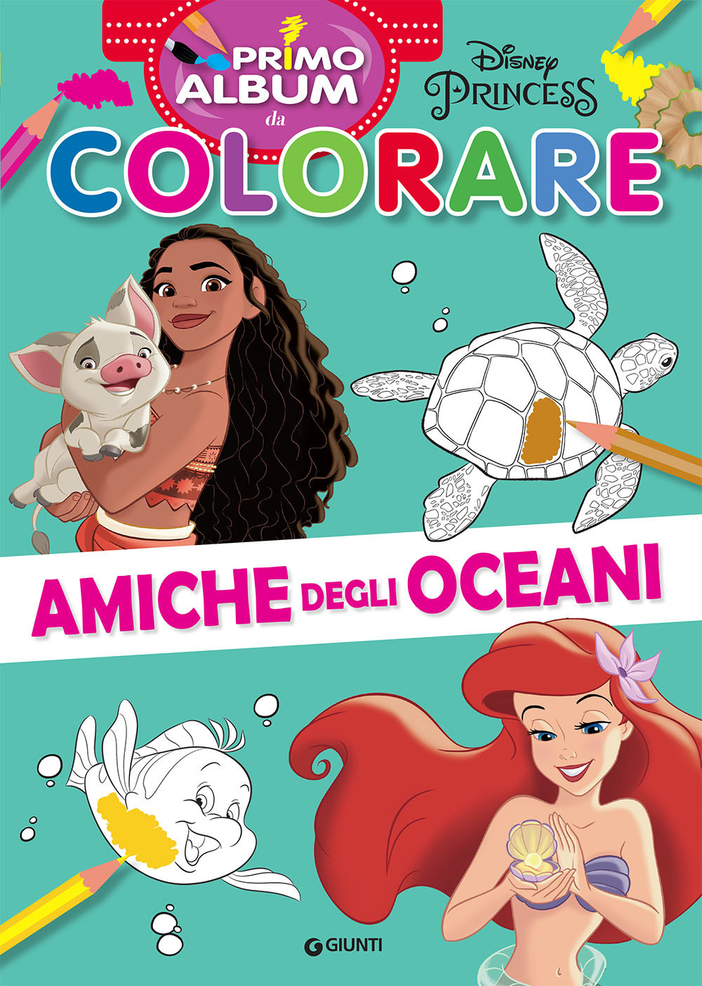 Amiche degli oceani. Primo album da colorare