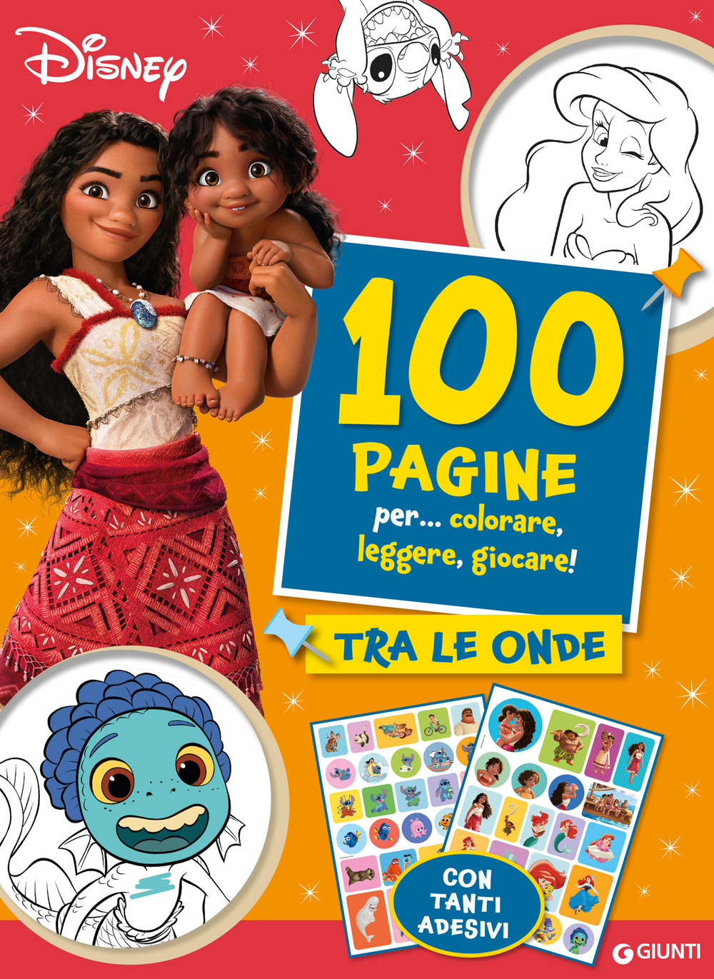 Tra le onde. Oceania. 100 pagine per colorare, leggere, giocare. Con adesivi