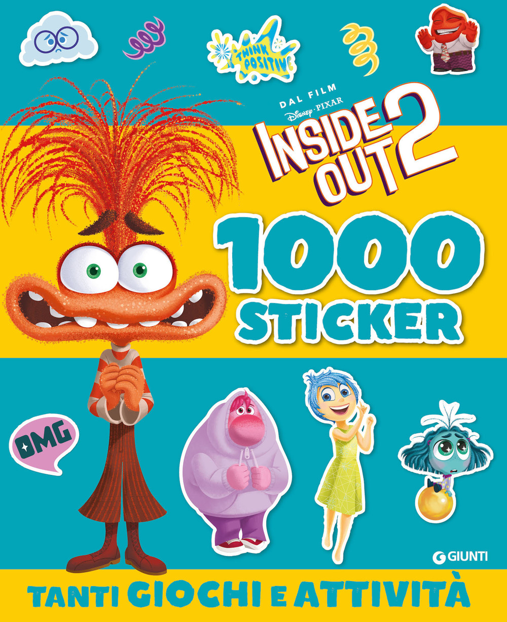 Inside out 2. 1000 sticker. Tanti giochi e attività