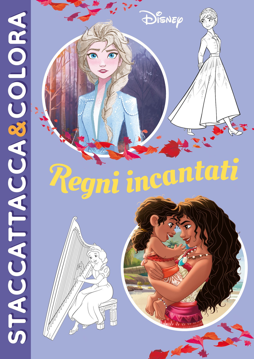 Regni incantati. Disney. Staccattacca&colora. Con adesivi