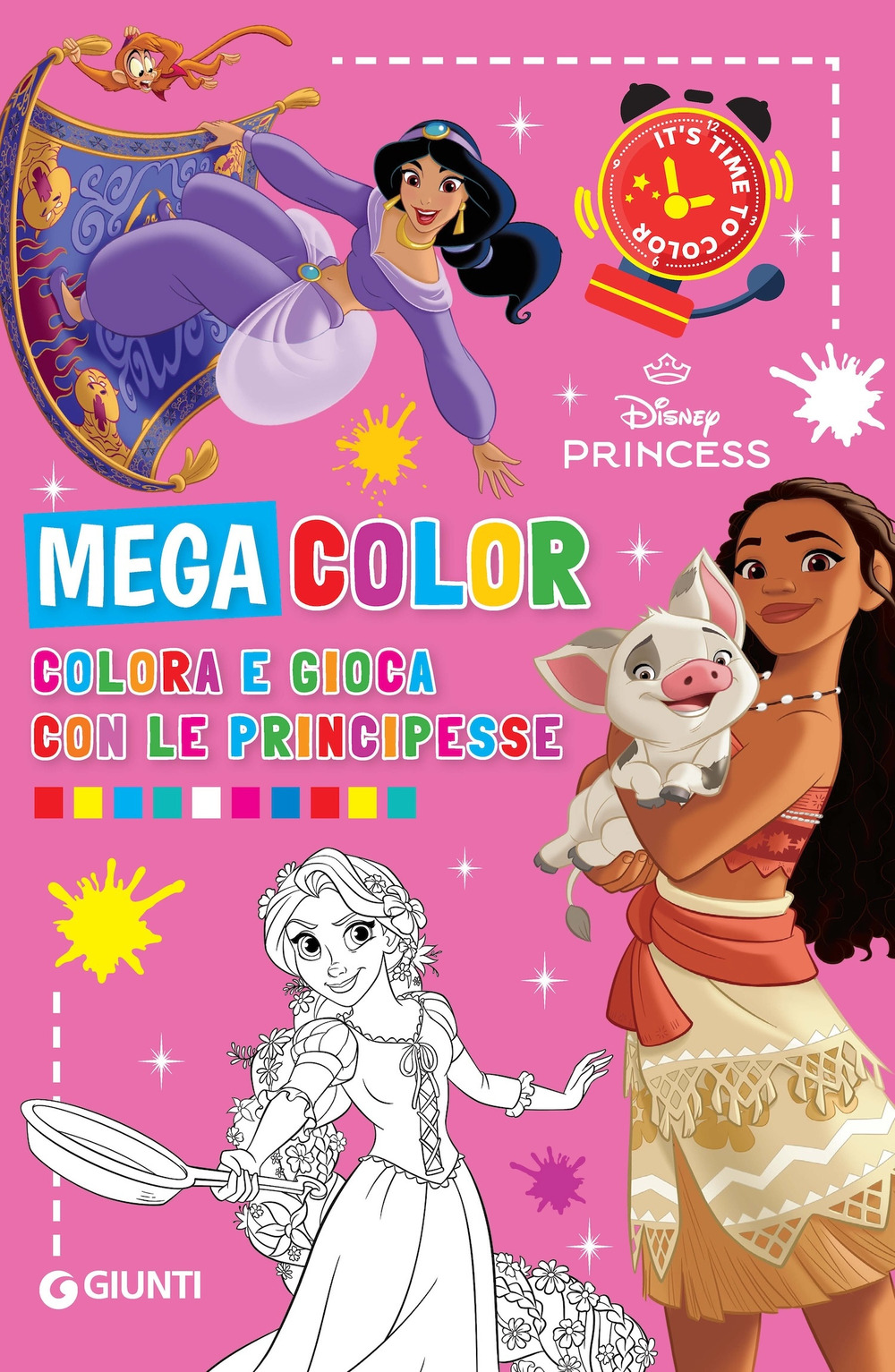 Colora e gioca con le principesse. Mega color. Disney princess