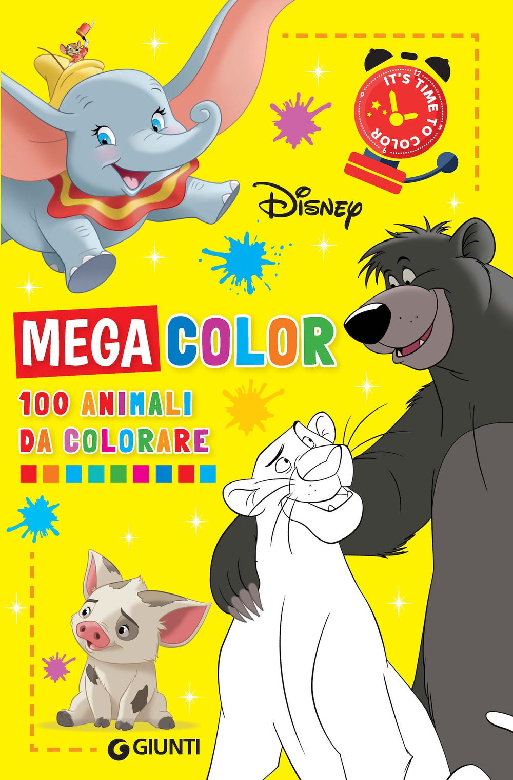100 animali da colorare. Mega color Disney