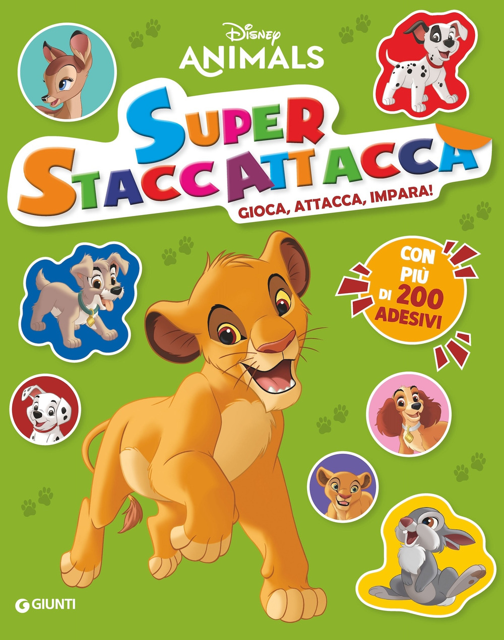 Disney Animals. Super staccattacca. Gioca, attacca, impara con più di 200 adesivi