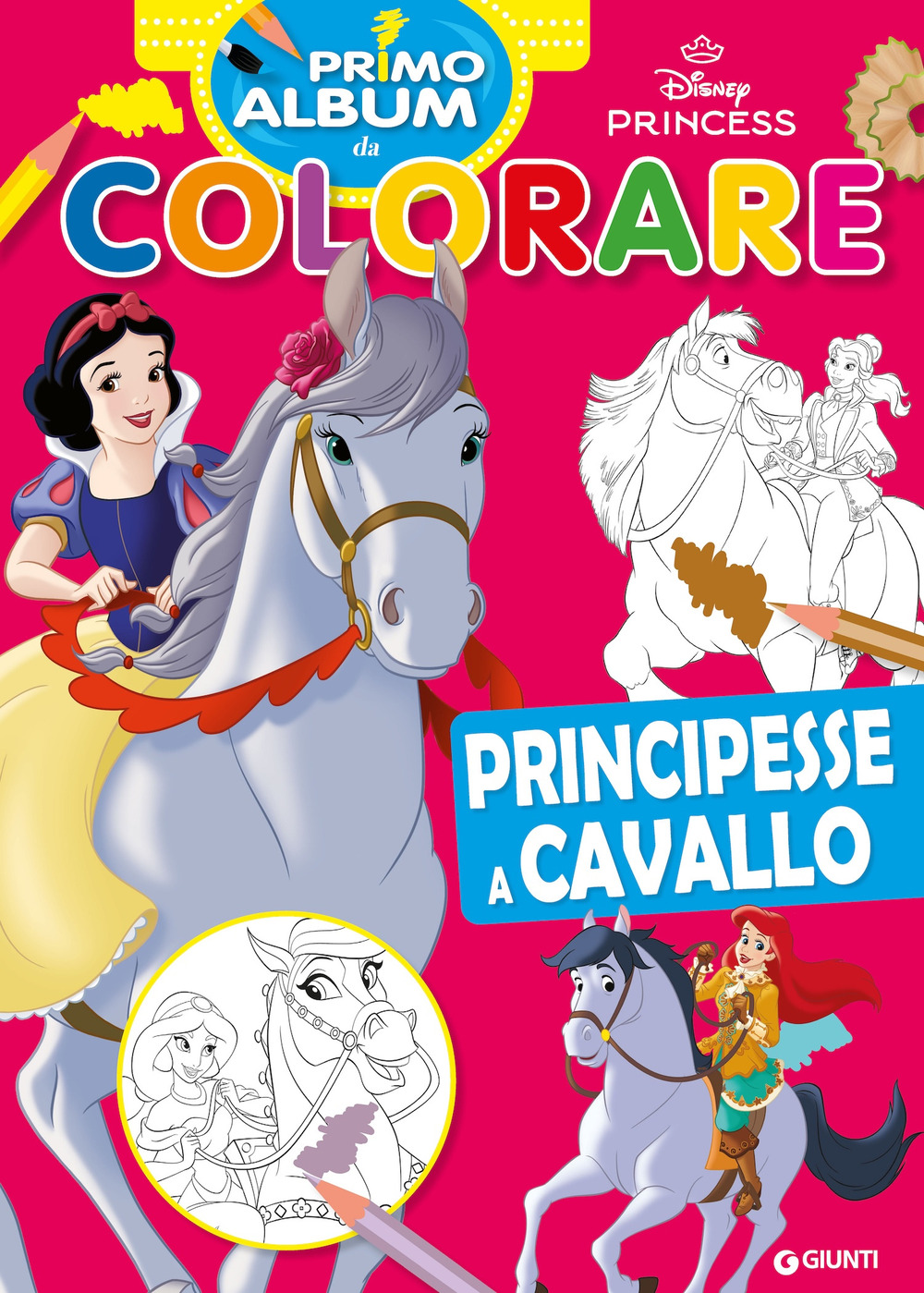 Principesse a cavallo. Primo album da colorare