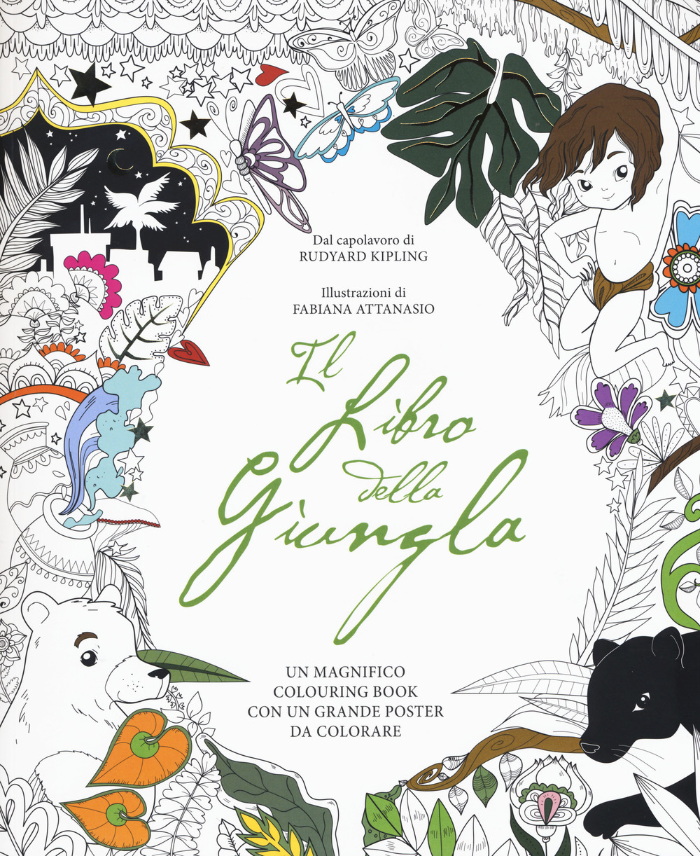 Il libro della giungla. Colouring book. Con poster