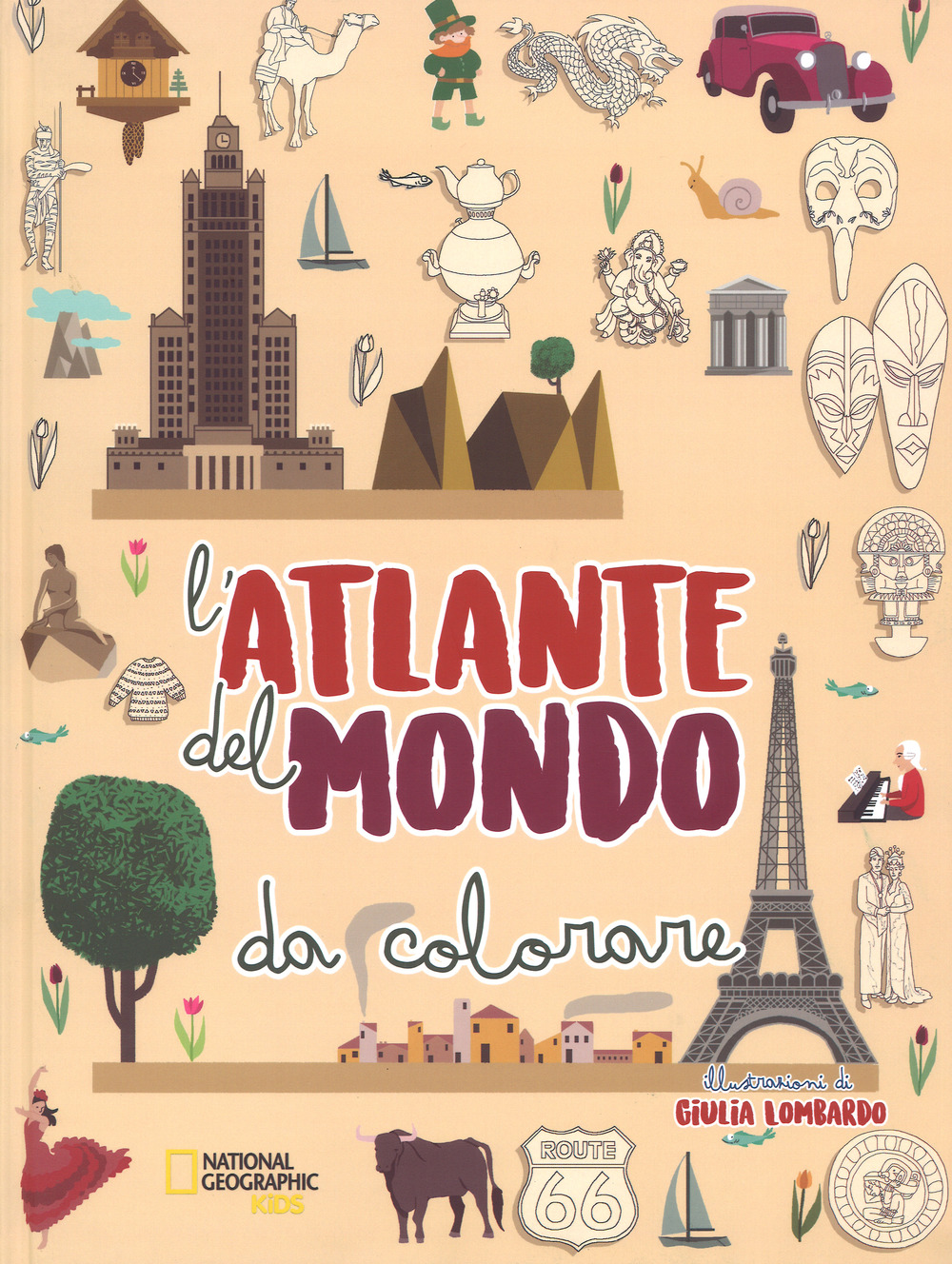 L'atlante del mondo da colorare