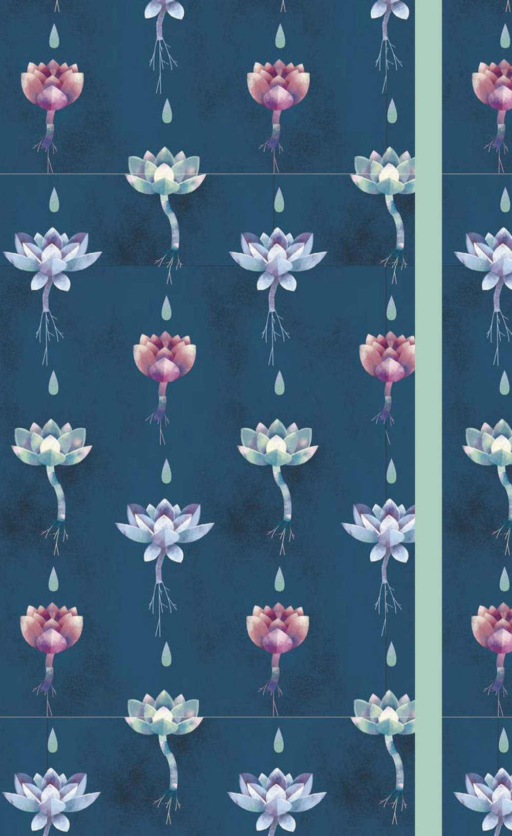 Succulent pattern (ninfea). Agenda settimanale 2020