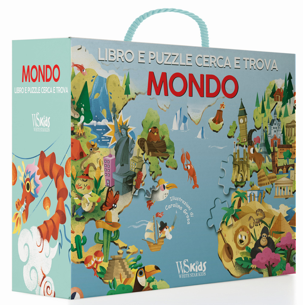 Mondo. Libro e puzzle cerca e trova