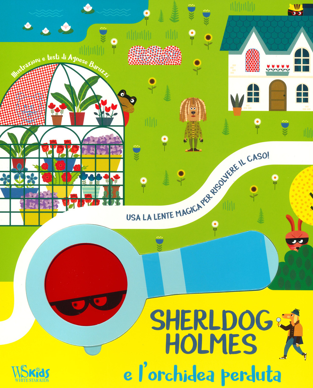 Sherldog Holmes e l'orchidea perduta. Usa la lente magica per risolvere il caso!