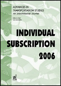 Advances in transportation studies. An international journal. Individual subscription