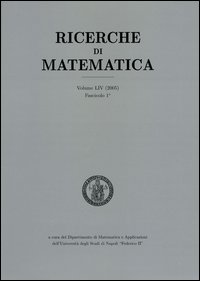 Ricerche di matematica (1999). Vol. 48/1