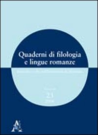 Quaderni di filologia e lingue romanze. Ricerche svolte nell'Università di Macerata. Vol. 23