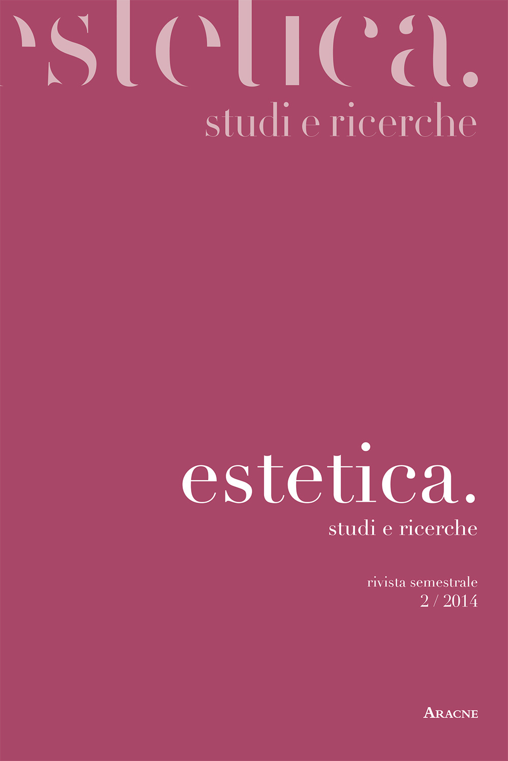 Estetica. Studi e ricerche. Vol. 2