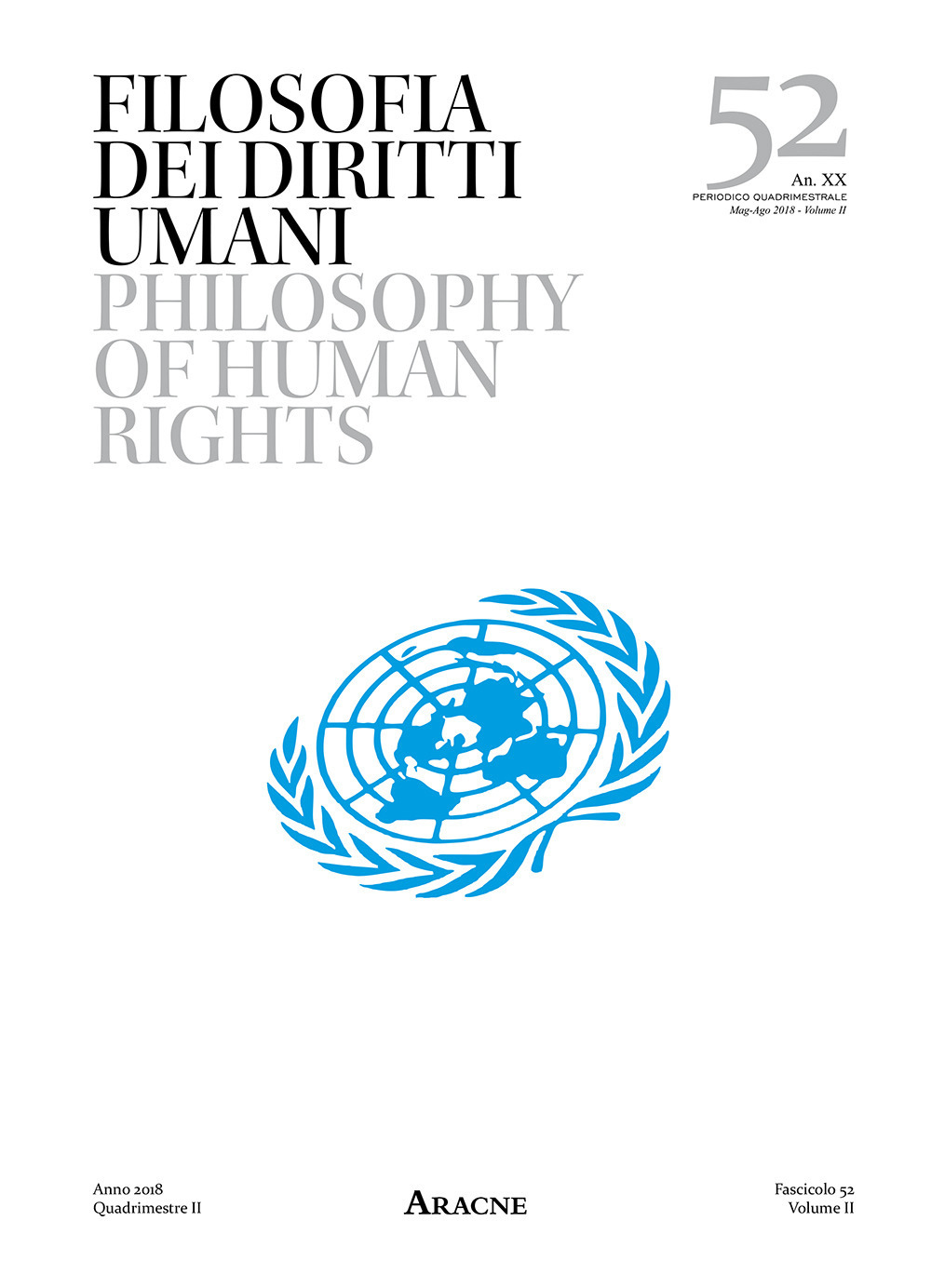 Filosofia dei Diritti umani-Philosophy of human rights. Vol. 52