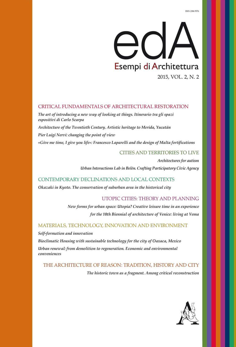 Esempi di architettura. International journal of architecture and engineering . Vol. 2