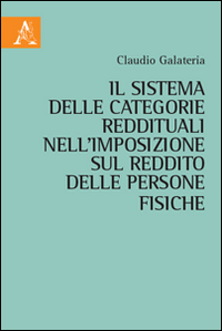 Il sistema delle categorie reddituali nell'imposizione sul reddito delle persone fisiche
