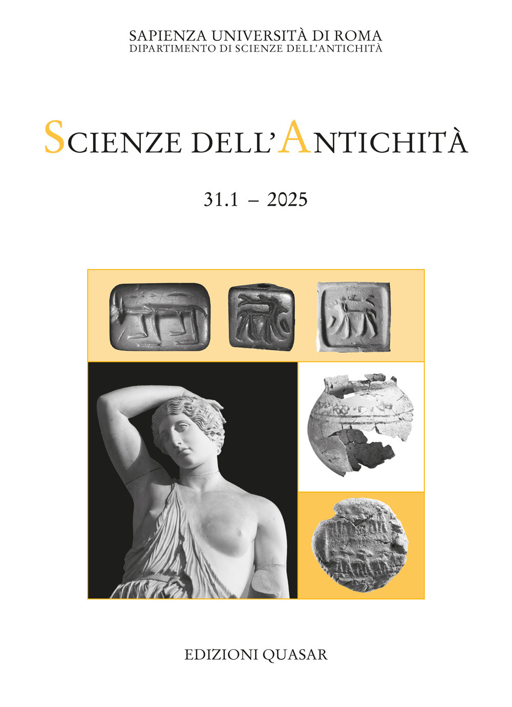 Scienze dell’antichità. Ricerche del dipartimento. Vol. 31.1