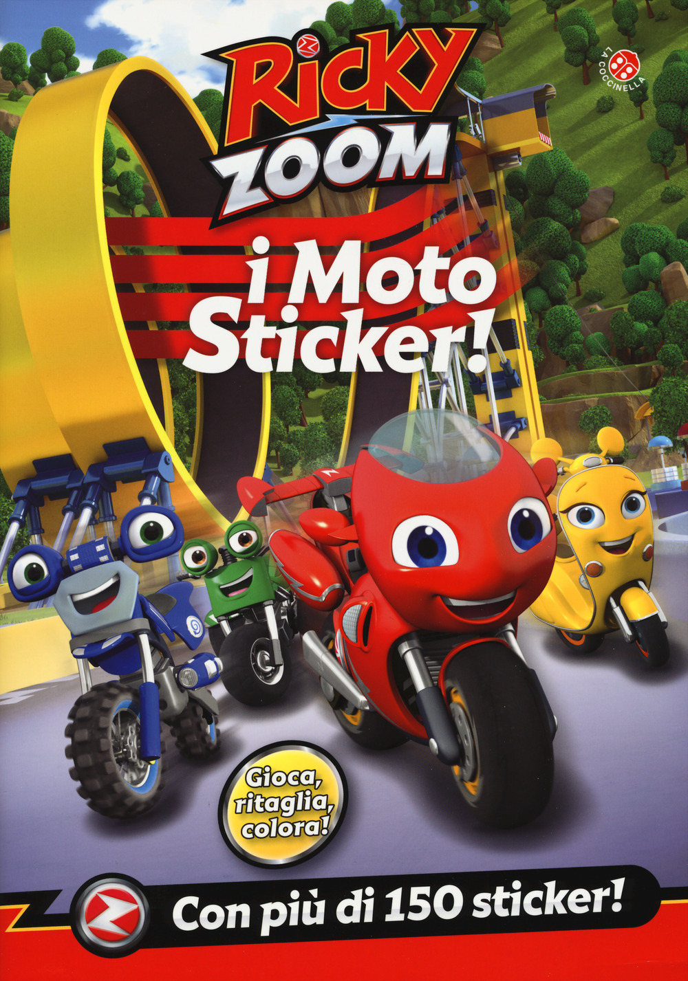 I moto sticker. Ricky Zoom. Con adesivi