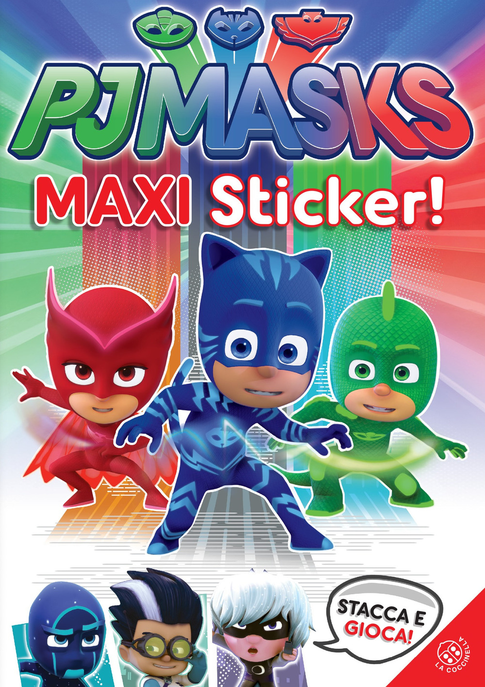 Superpigiamini. Maxi sticker. Pj Masks. Con adesivi