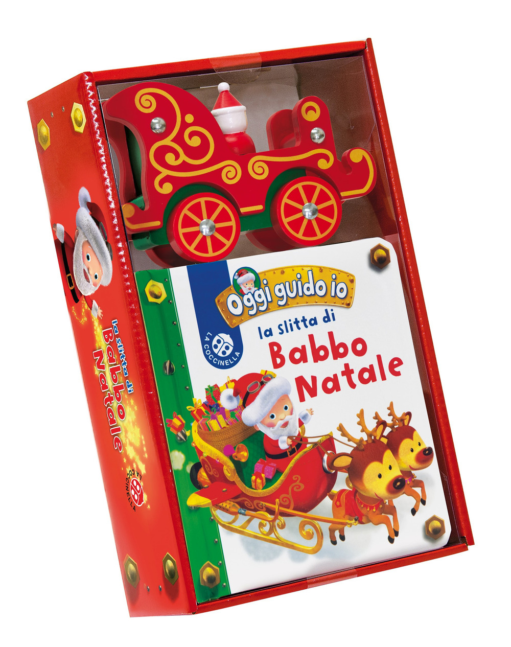 La slitta di Babbo Natale. Blu oggi guido io