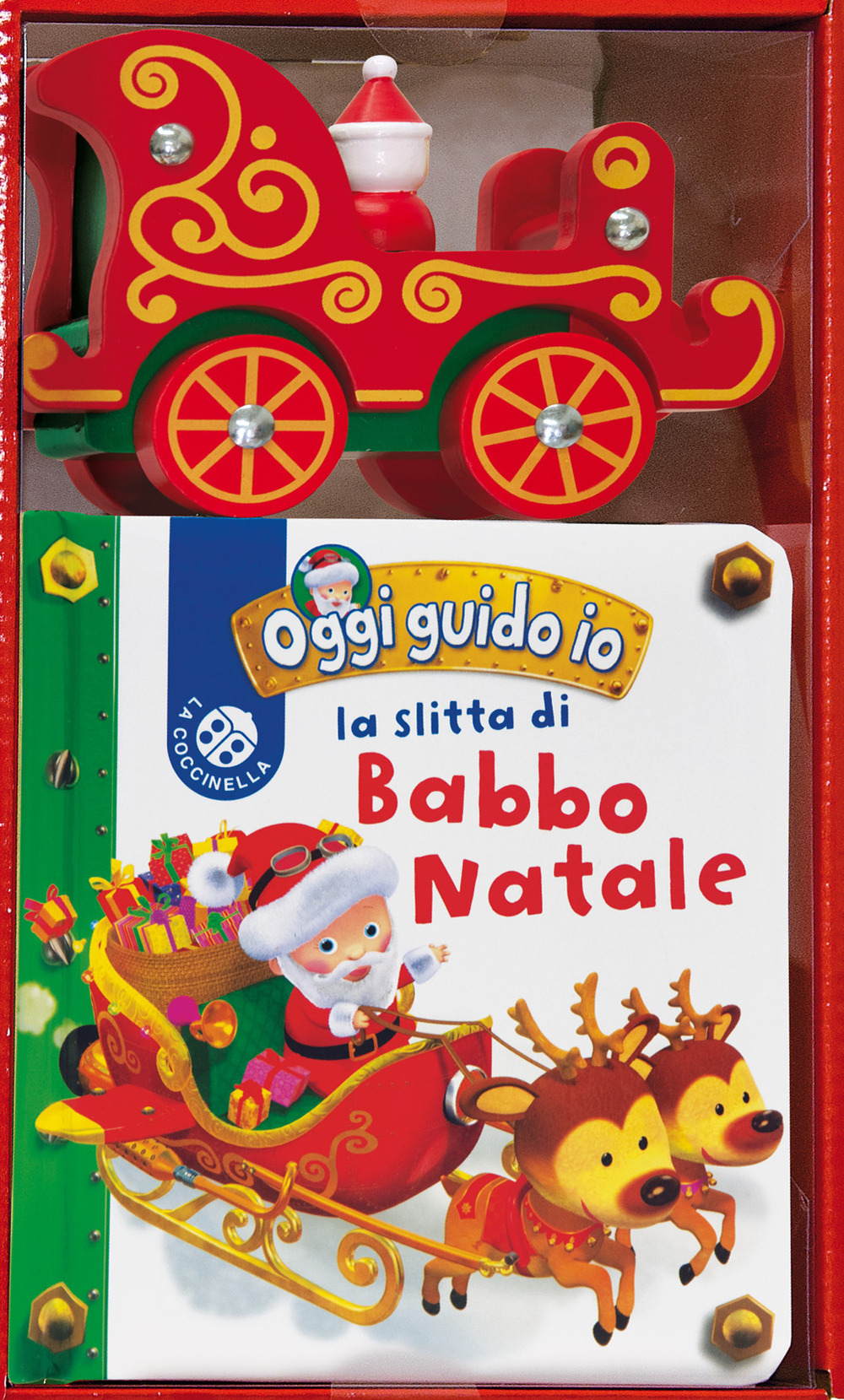 La slitta di Babbo Natale. Blu oggi guido io